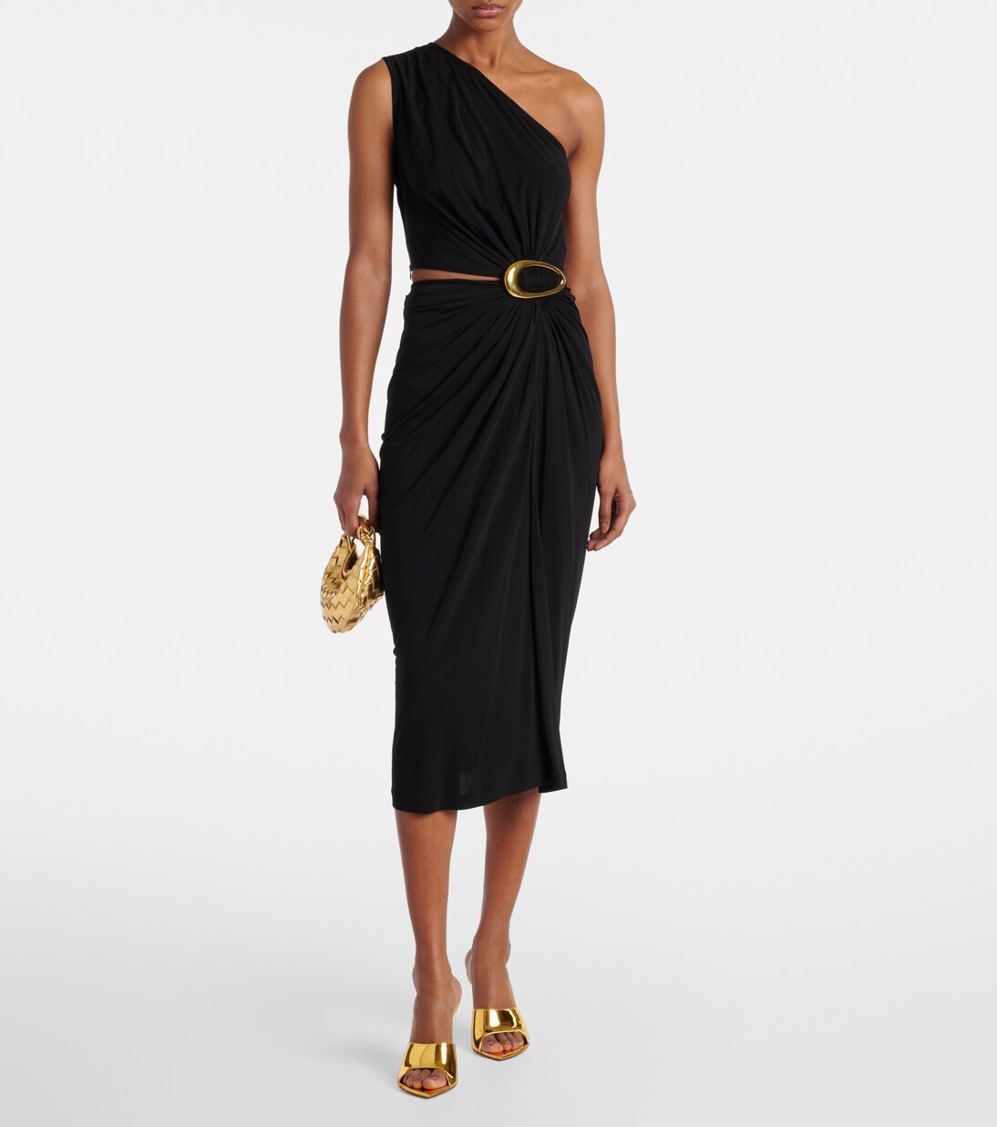 Bianca 95 metallic leather mules | Amina Muaddi