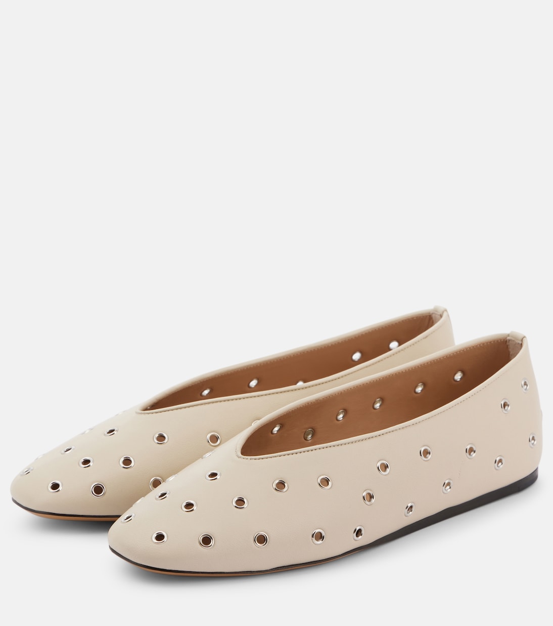 Regency embellished leather ballet flats | Le Monde Béryl