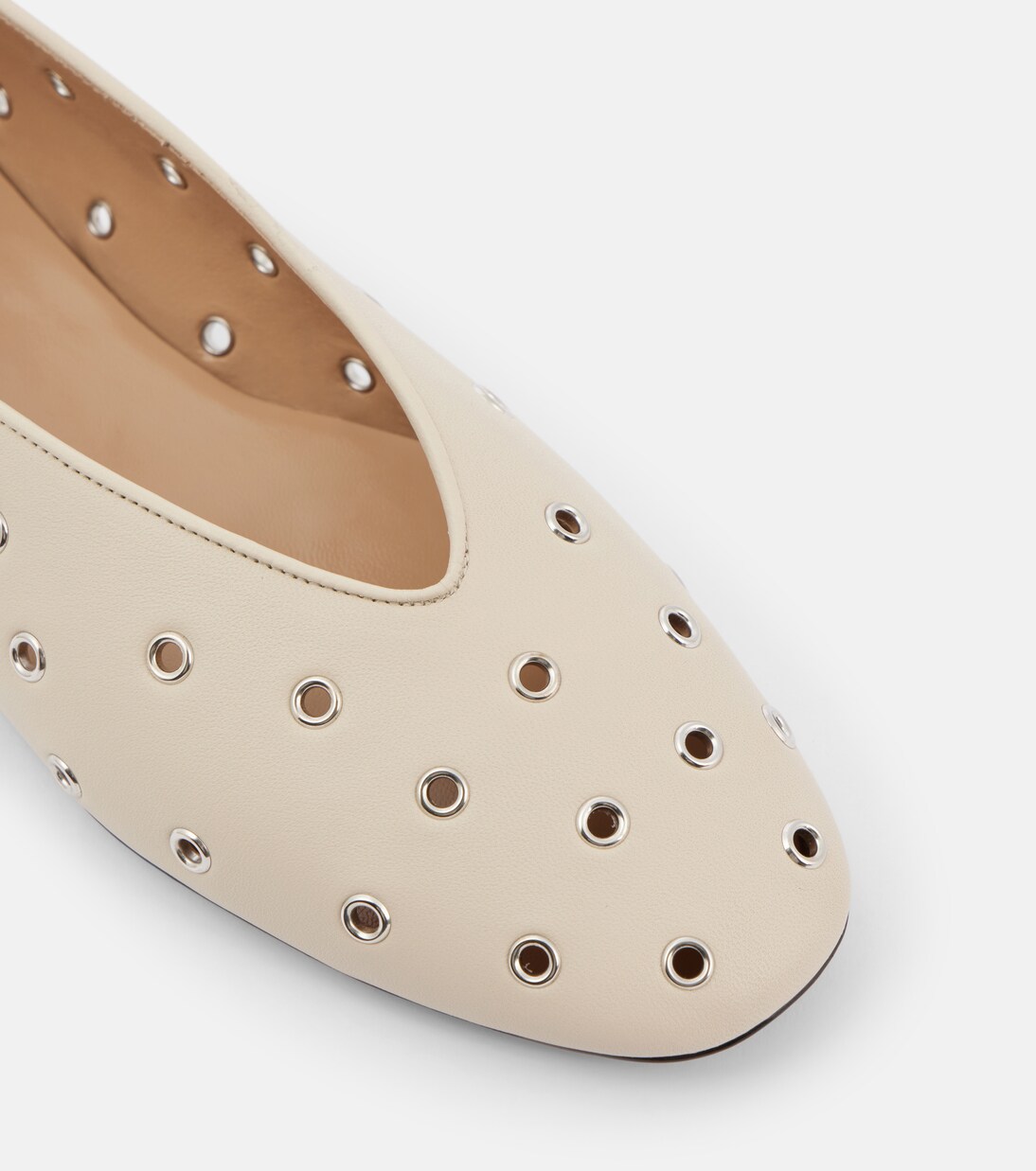 Regency embellished leather ballet flats | Le Monde Béryl