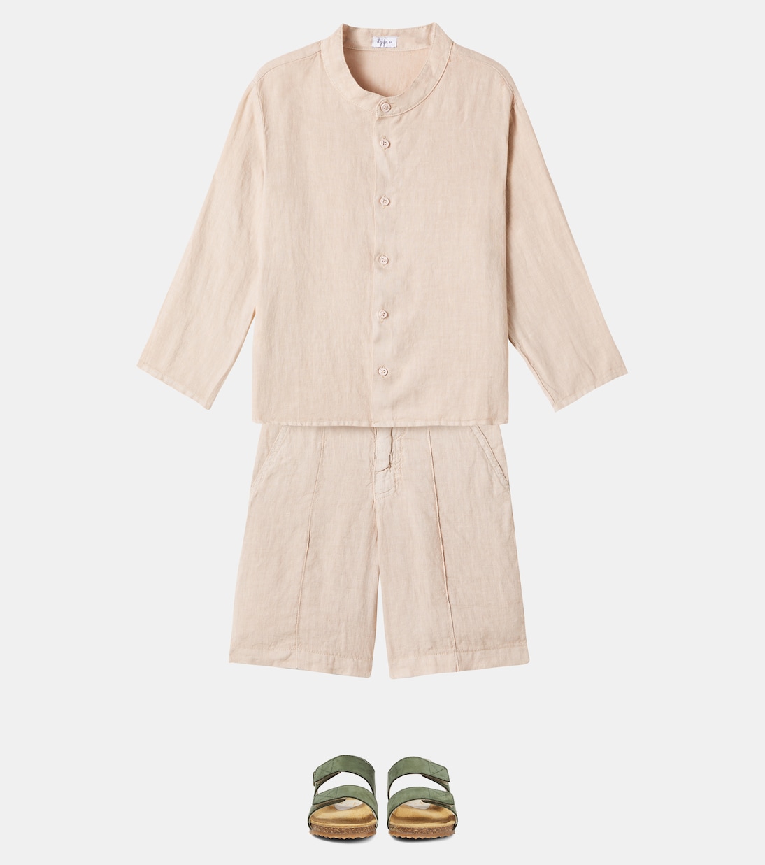 Set aus T-Shirt und Shorts aus Leinen | Il Gufo