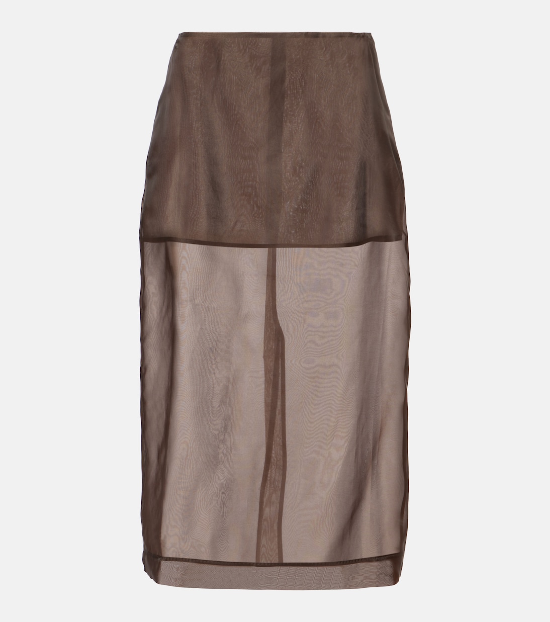 Peri sheer silk-blend midi skirt | The Frankie Shop