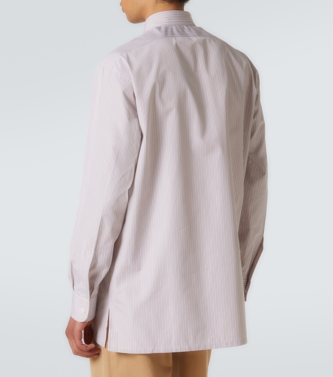 Chemise rayée en coton  | Charvet