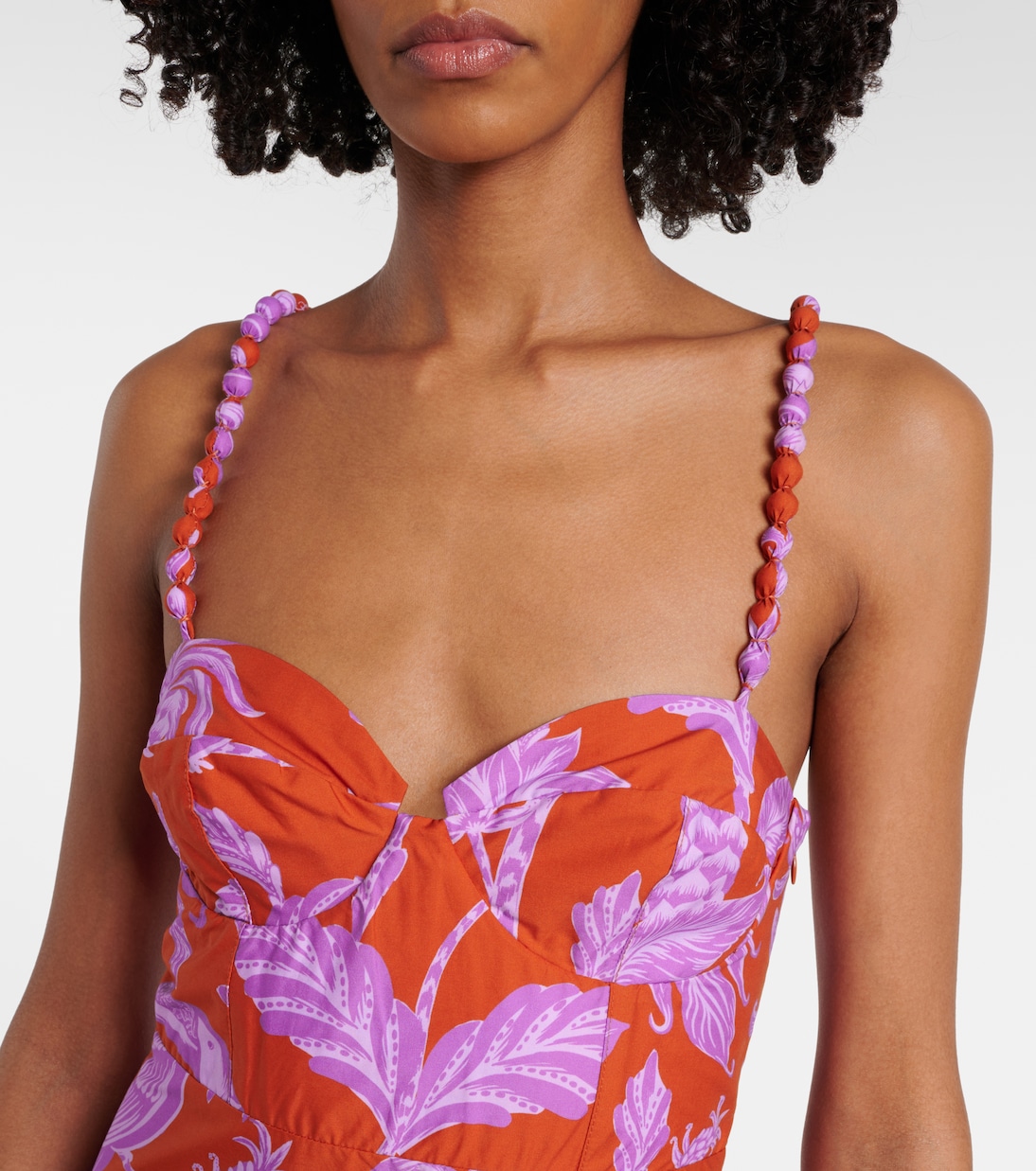 Midikleid Tropical Swing Mix aus Baumwolle | Farm Rio