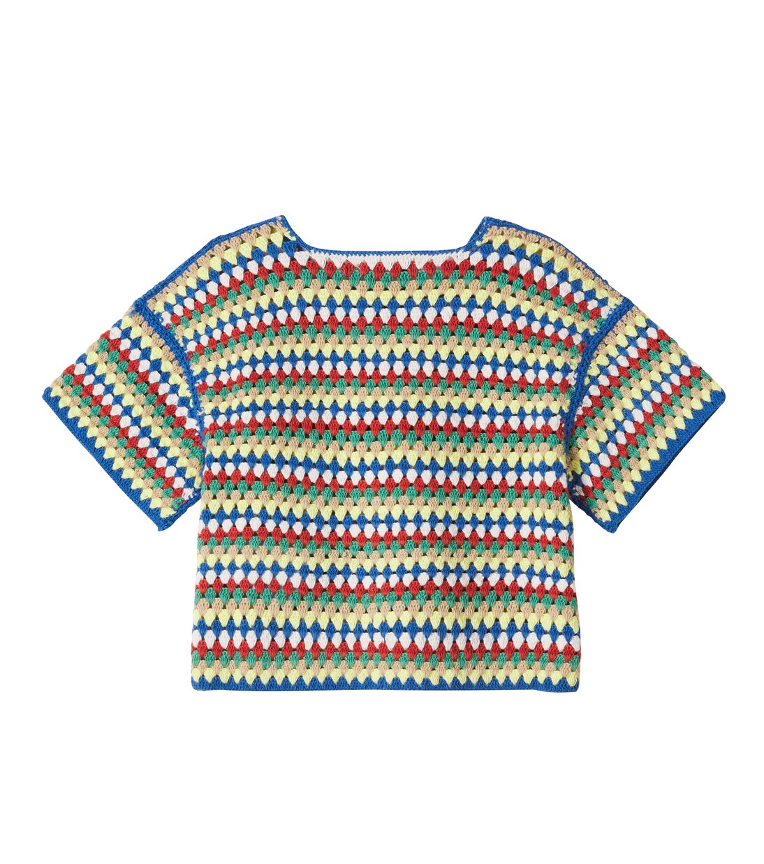 Serifos striped crochet cotton top | The New Society