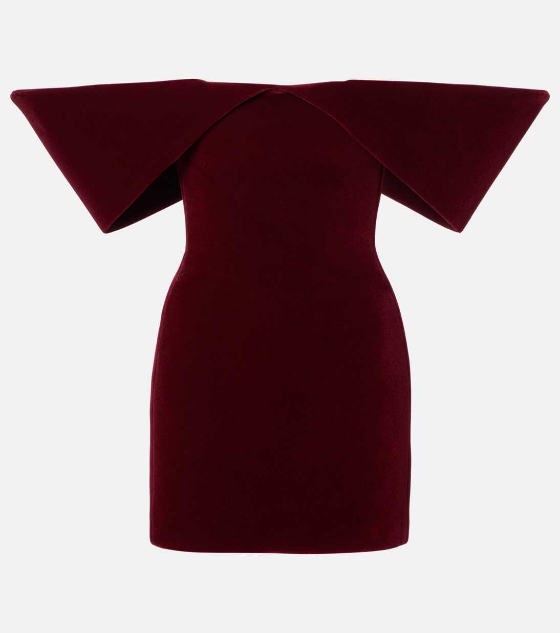 Robe à encolure bardot en velours | David Koma