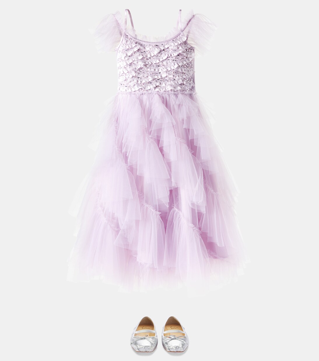 Sequined ruffled tulle dress | Tutu Du Monde