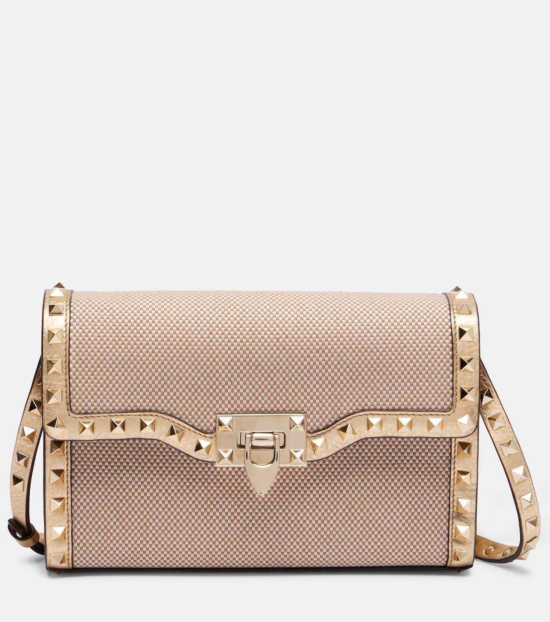 Schultertasche Rockstud Small aus Canvas | Valentino Garavani