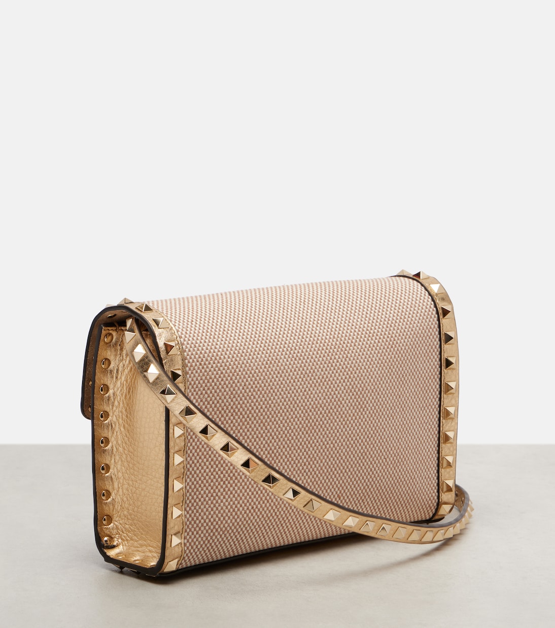 Schultertasche Rockstud Small aus Canvas | Valentino Garavani