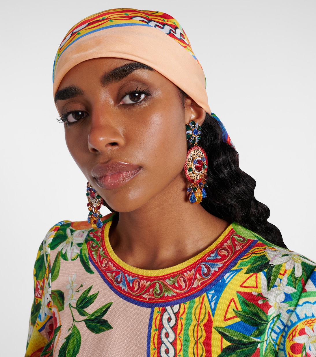 Printed silk twill scarf | Dolce&Gabbana