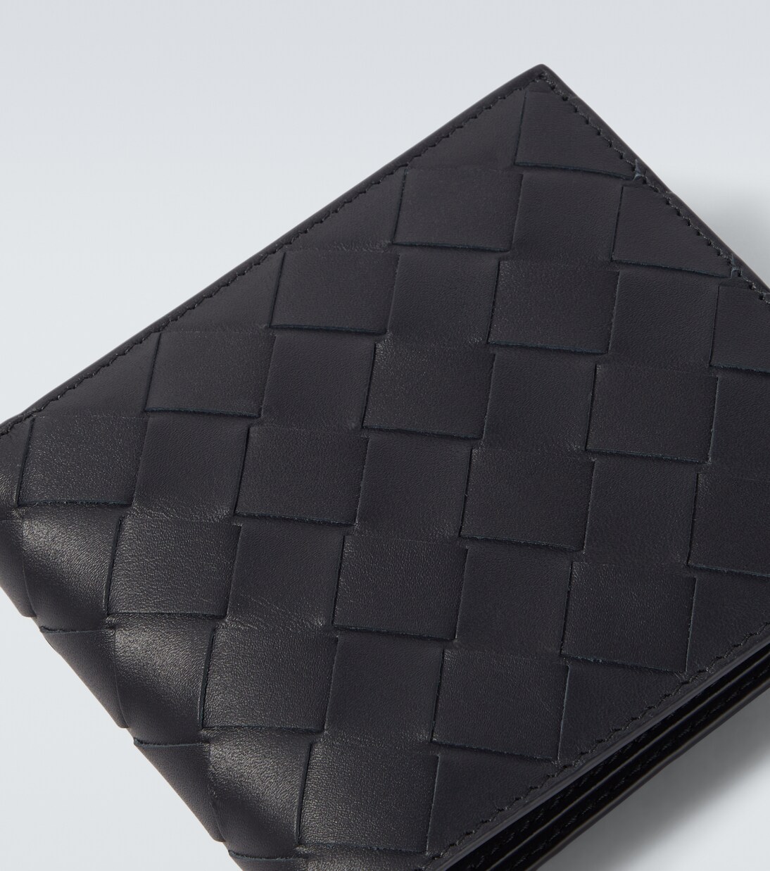 Cartera plegable de piel Intrecciato | Bottega Veneta