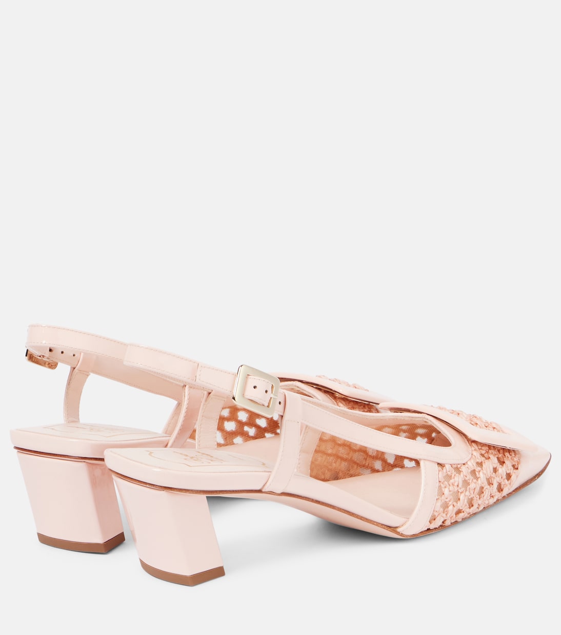 Belle Vivier 45 crochet slingback pumps | Roger Vivier