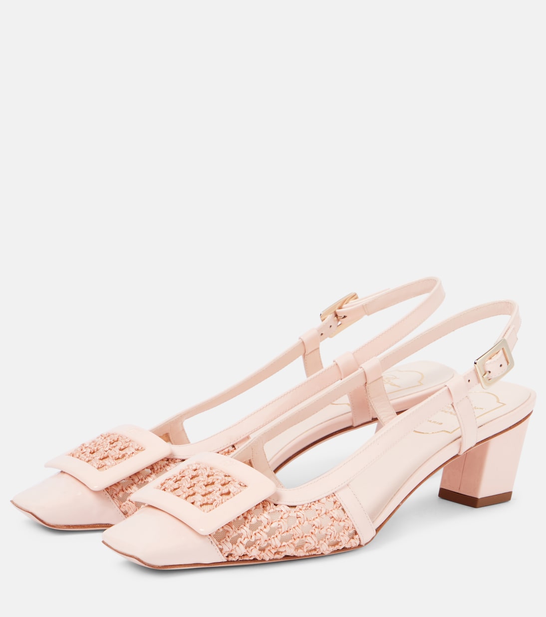 Belle Vivier 45 crochet slingback pumps | Roger Vivier