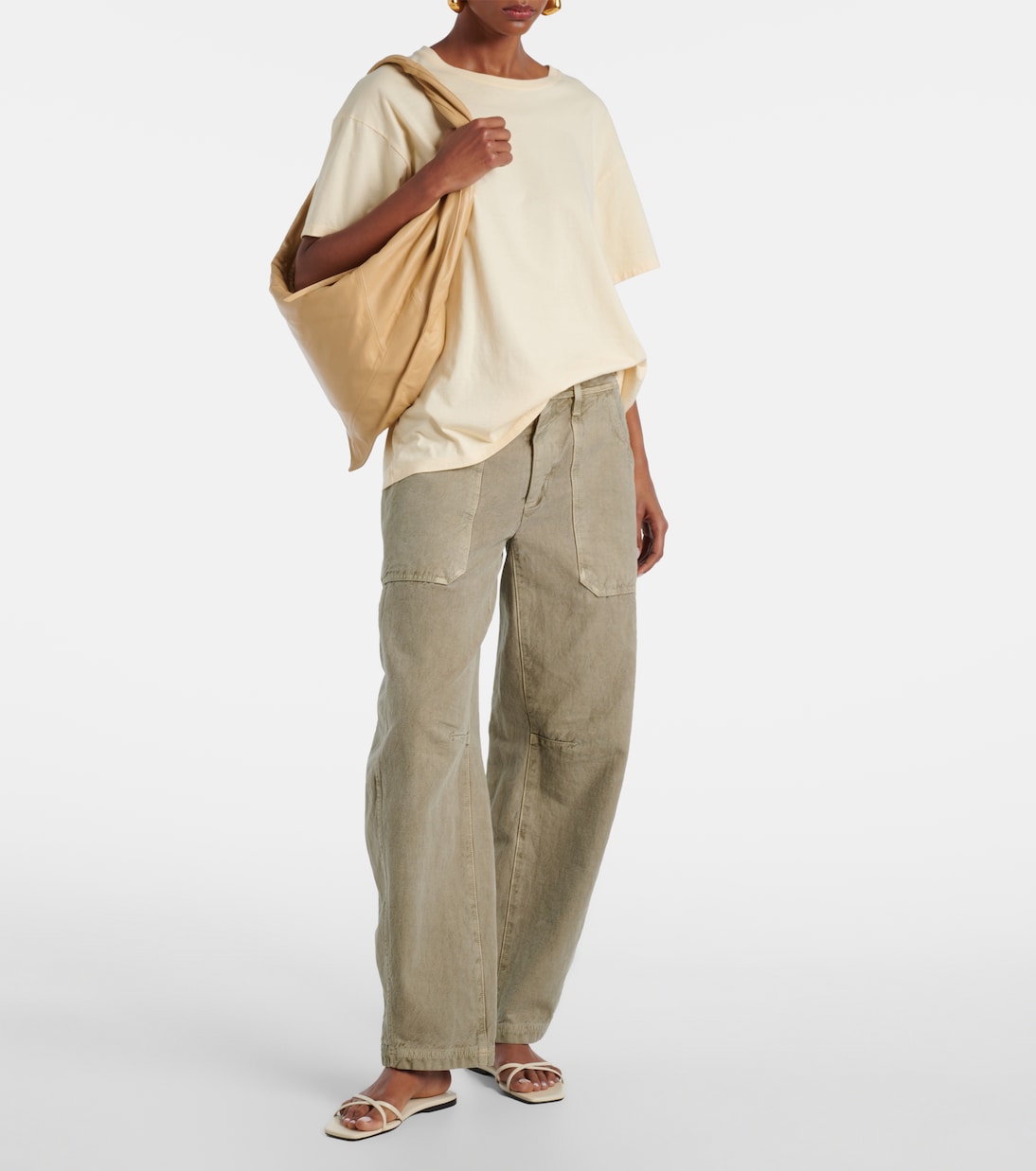 Rookie cotton barrel-leg cargo pants | Slvrlake