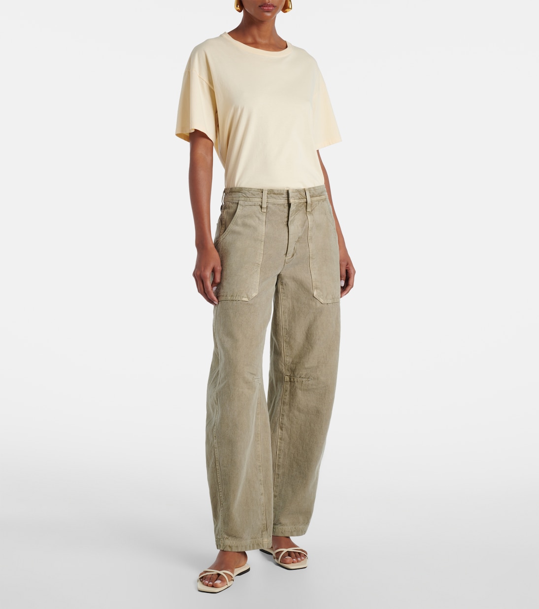 Rookie cotton barrel-leg cargo pants | Slvrlake