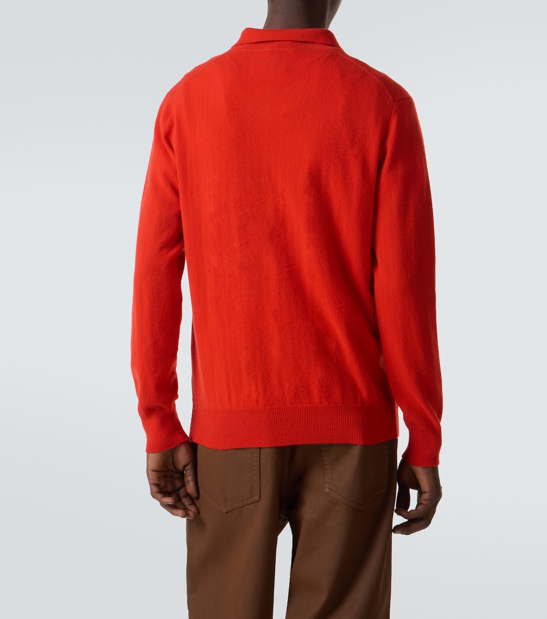 Cashmere polo sweater | Allude
