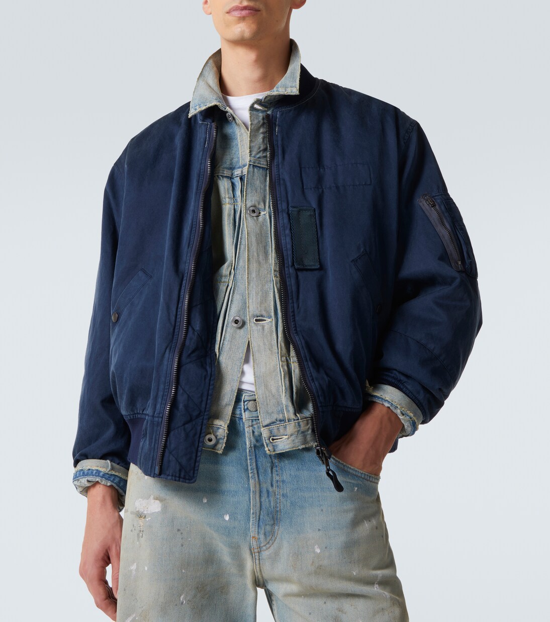 Vintage silk and cotton bomber jacket | A.Presse