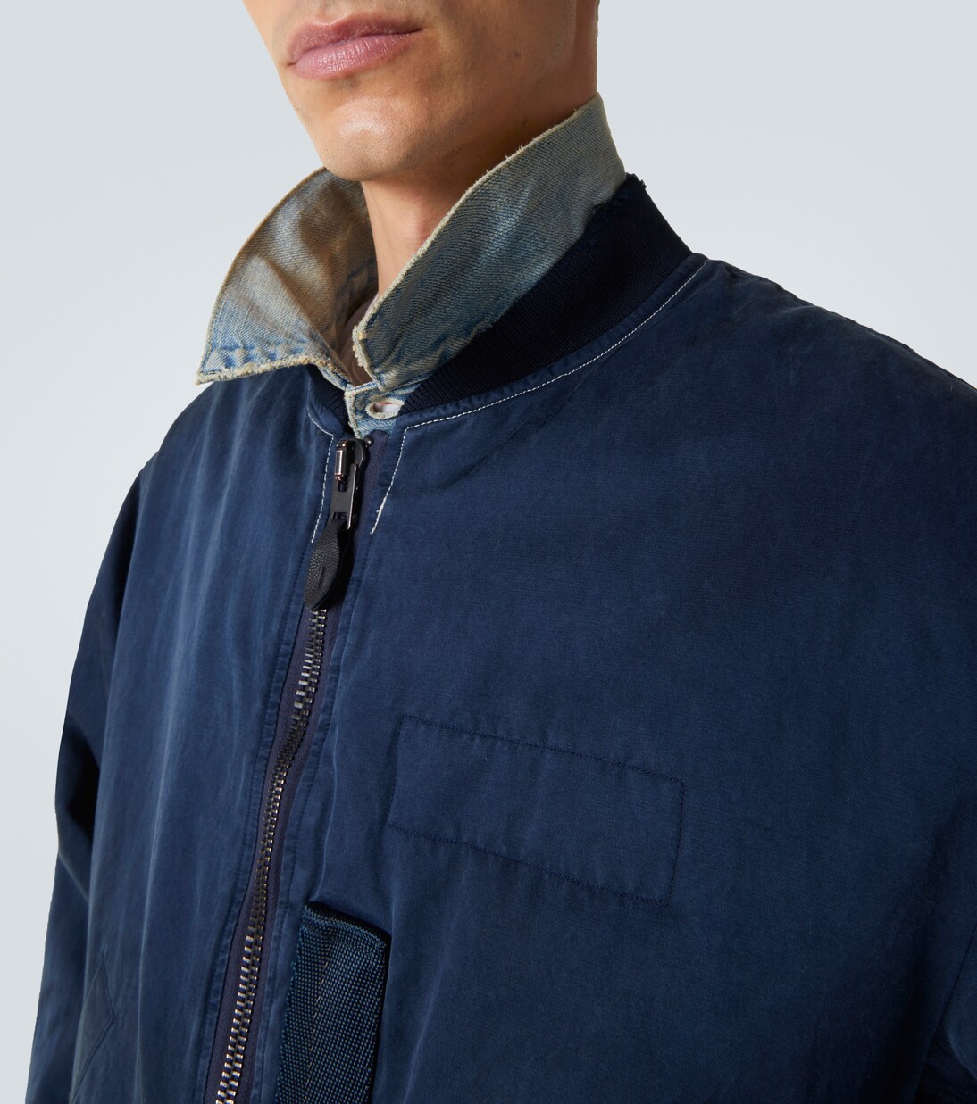 Vintage silk and cotton bomber jacket | A.Presse