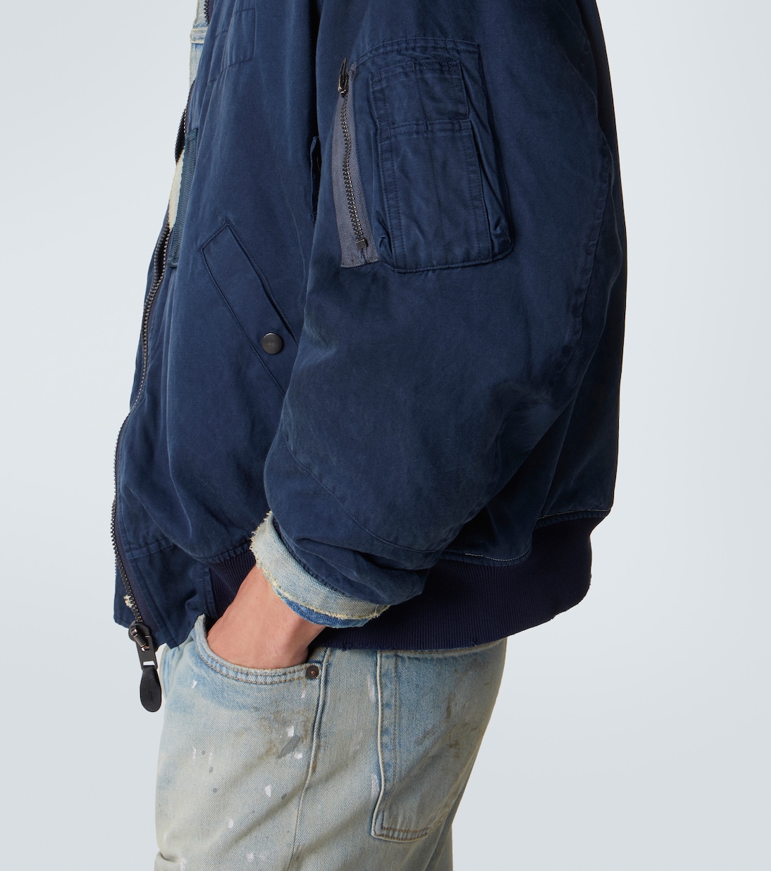 Vintage silk and cotton bomber jacket | A.Presse