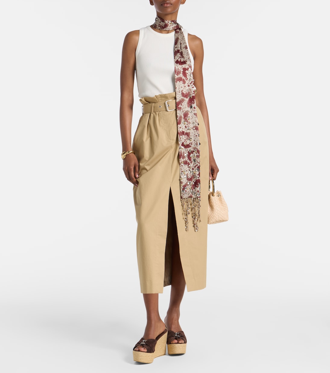 Leda 100 suede espadrille wedges | Jimmy Choo