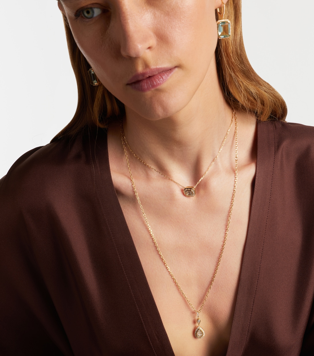 Collar con colgante de oro de 18 ct con diamantes | Shay Jewelry