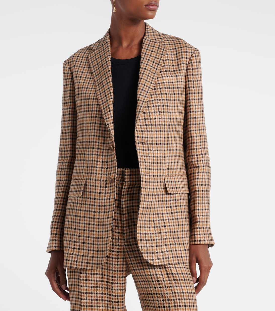 Blazer en lin à carreaux | Polo Ralph Lauren