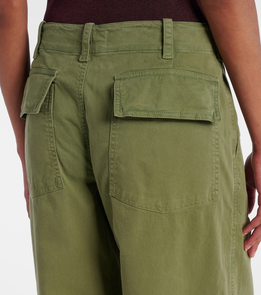 Leon mid-rise cotton twill wide-leg pants | Nili Lotan