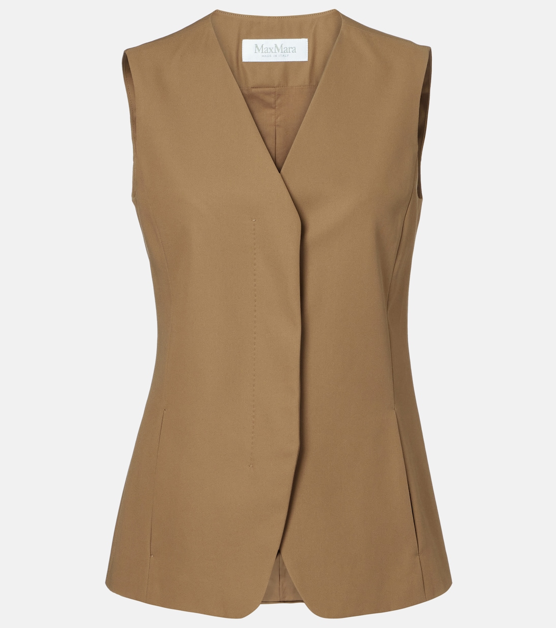 Weste aus Baumwoll-Twill | Max Mara