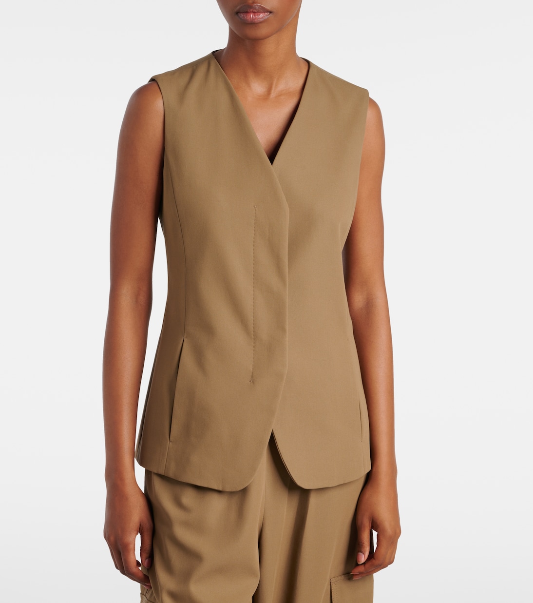 Weste aus Baumwoll-Twill | Max Mara