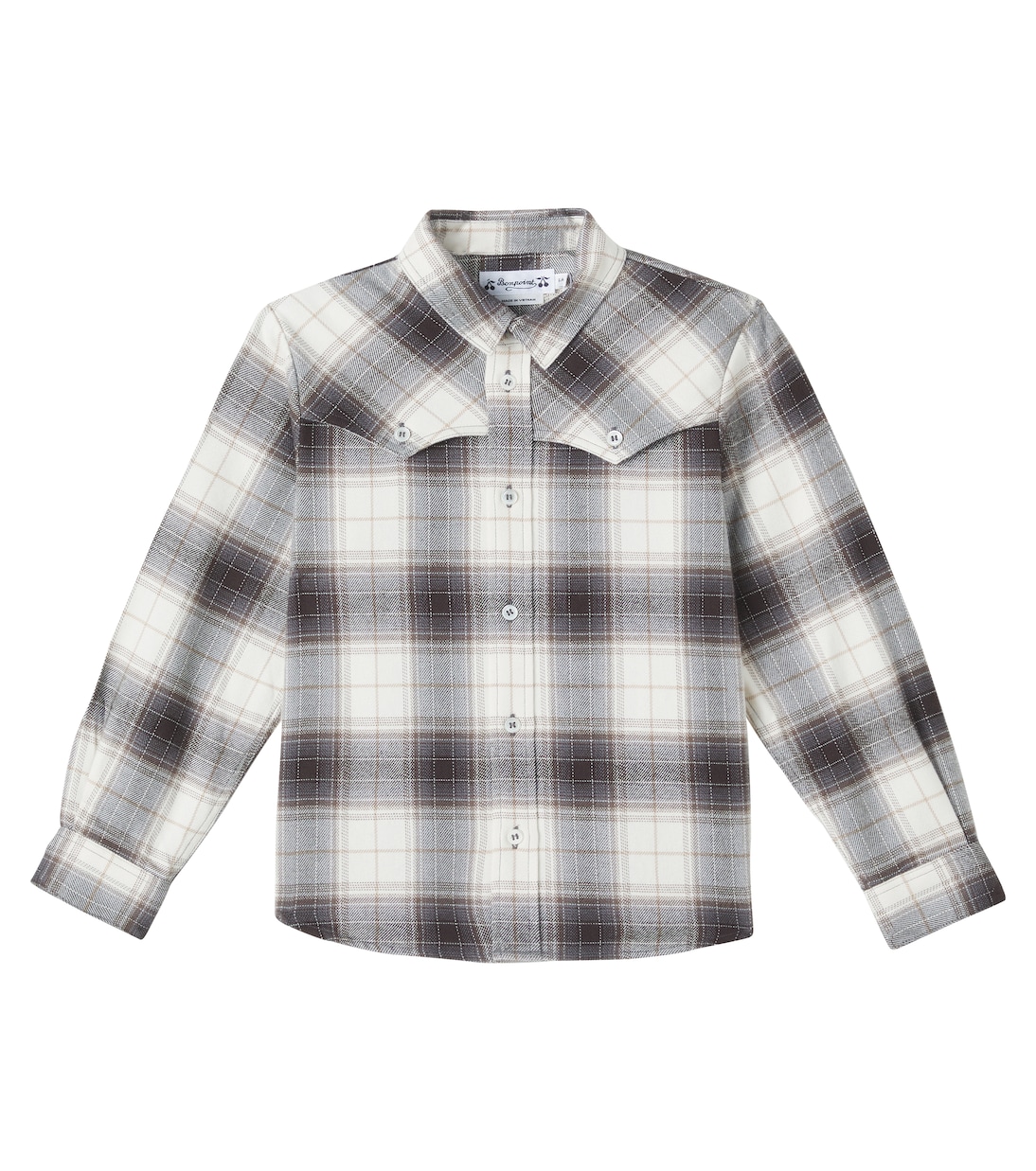 Jared checked cotton shirt | Bonpoint