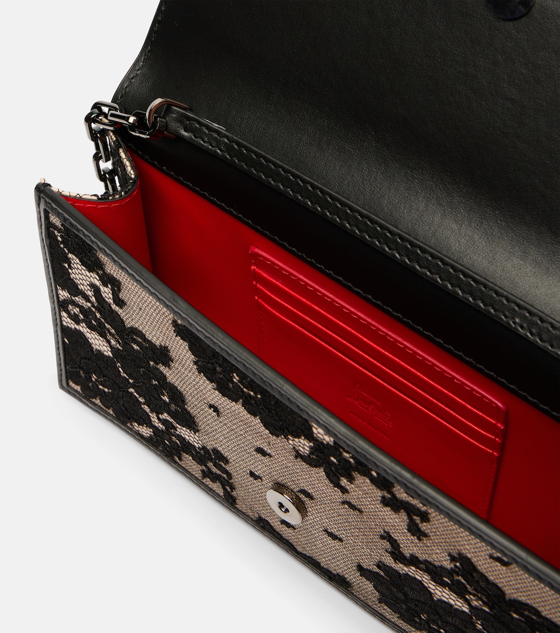 Loubi54 Small lace clutch | Christian Louboutin
