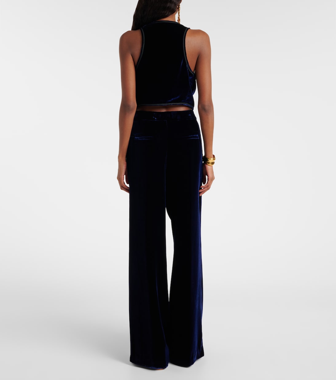 Velvet wide-leg pants | Etro