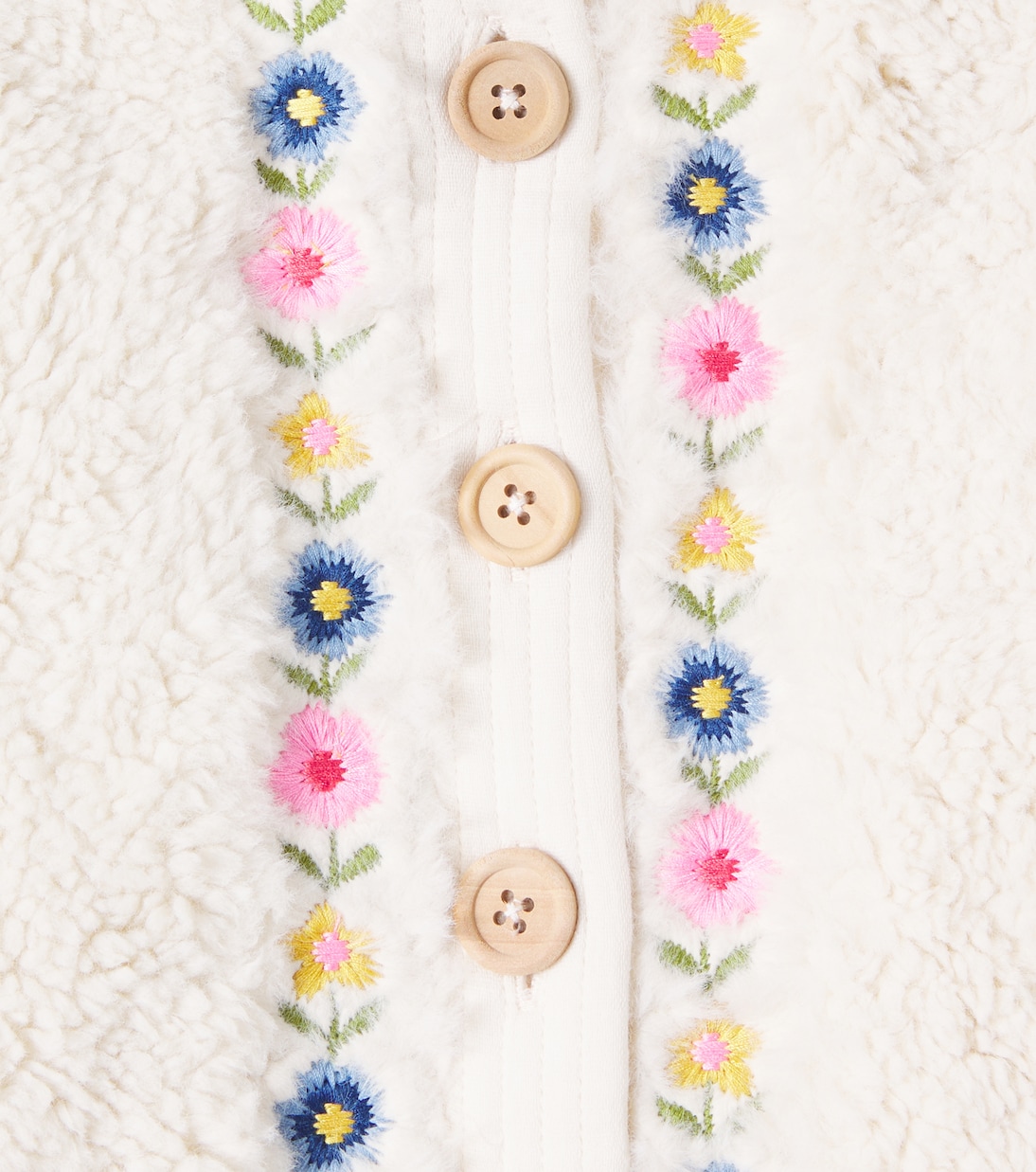 Baby Floral embroidered teddy onesie | Louise Misha