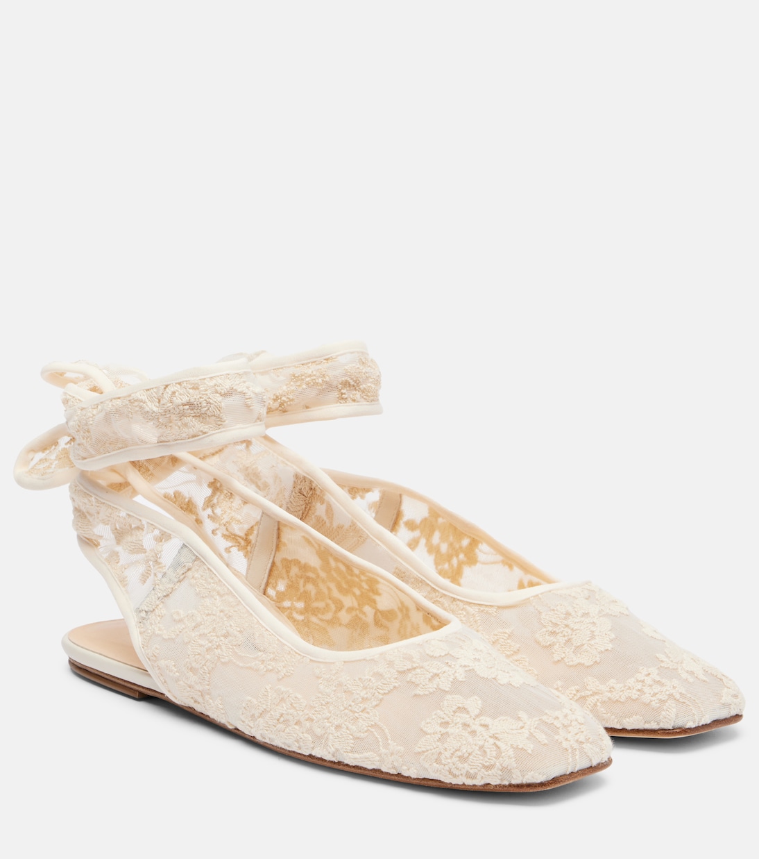 Lace slingback flats | Magda Butrym