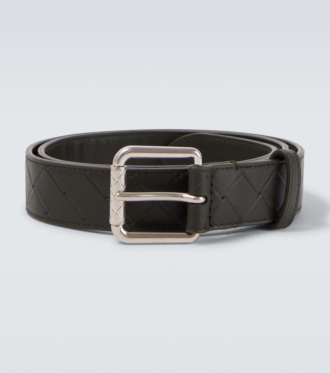 Intrecciato embossed leather belt | Bottega Veneta