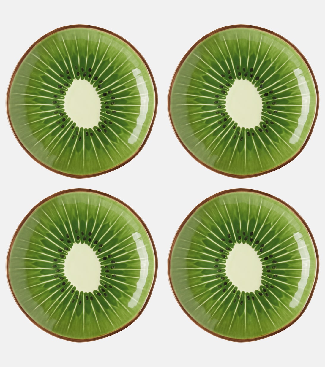 Set de 4 assiettes à dessert Tropical Fruits Kiwi | Bordallo Pinheiro