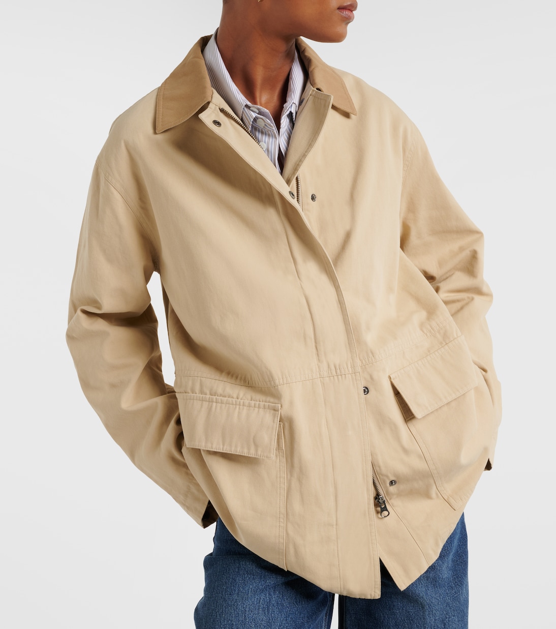 Giacca Rosa in gabardine di cotone | Velvet