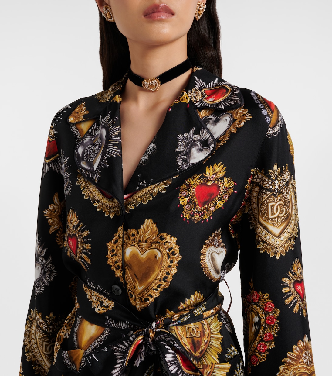 Hemd Devotion aus Seiden-Twill | Dolce&Gabbana