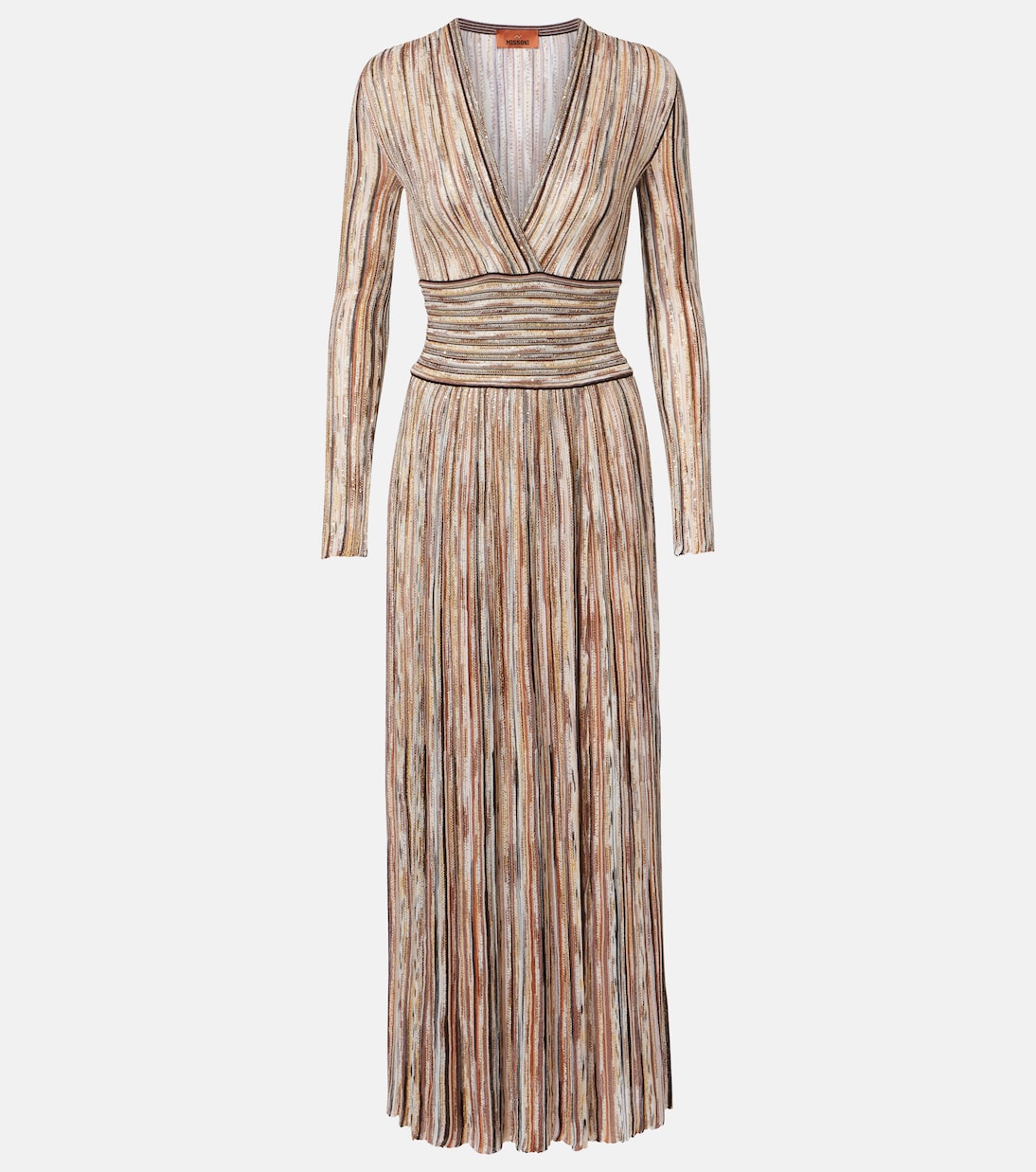 Sequined striped maxi dress | Missoni
