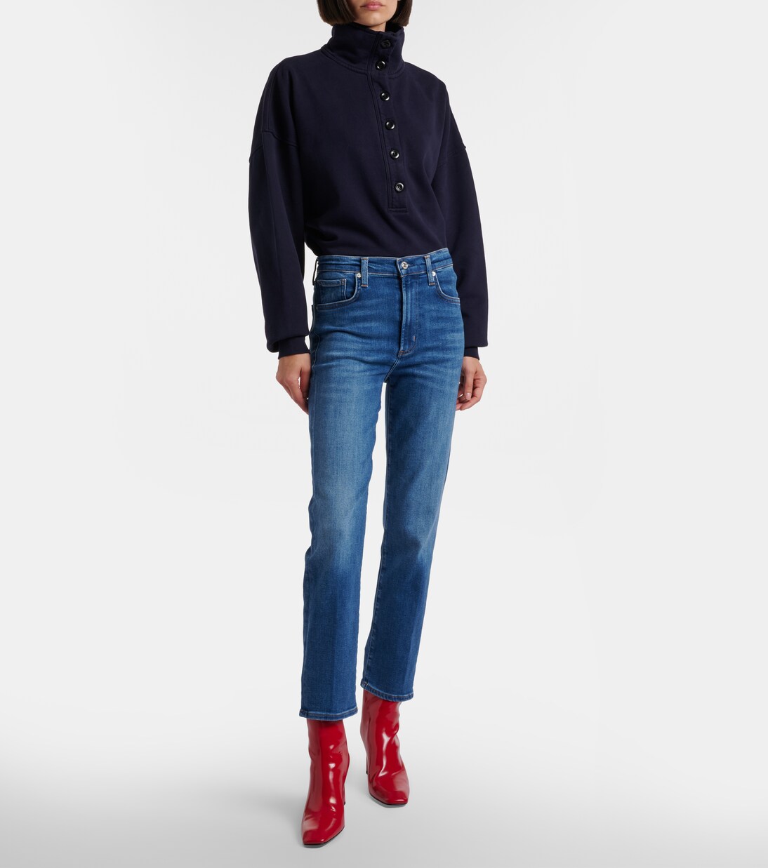 Caia high-rise straight jeans | Citizens of Humanity