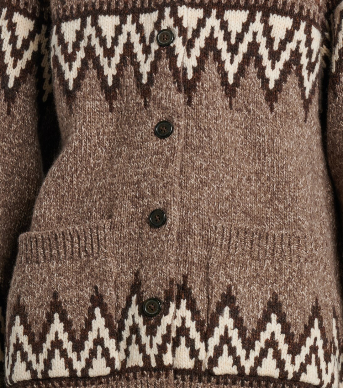 Fair Isle jacquard wool-blend cardigan | Polo Ralph Lauren