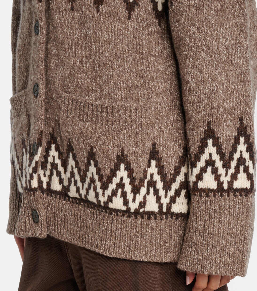 Fair Isle jacquard wool-blend cardigan | Polo Ralph Lauren