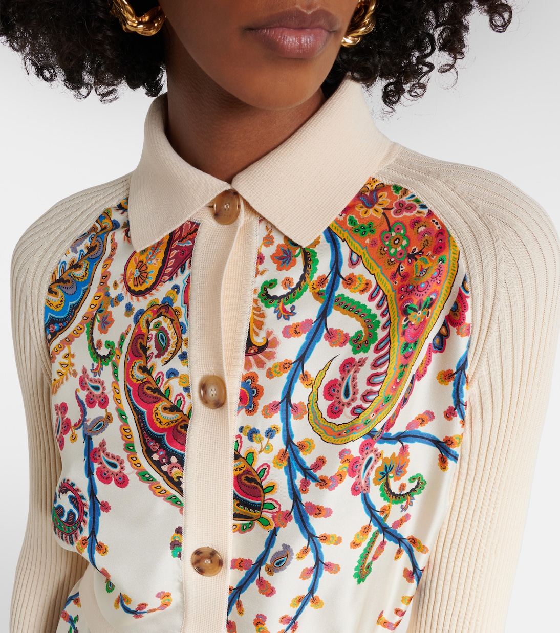 Cardigan aus Baumwolle mit Seide | Etro