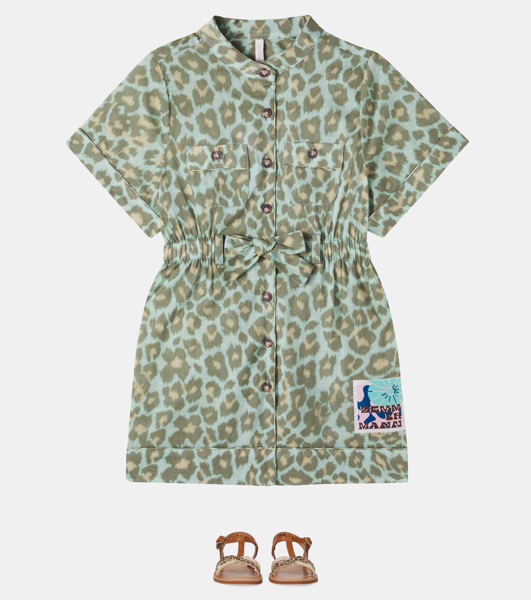 Bedrucktes Kleid Patience aus Baumwolle | Zimmermann Kids