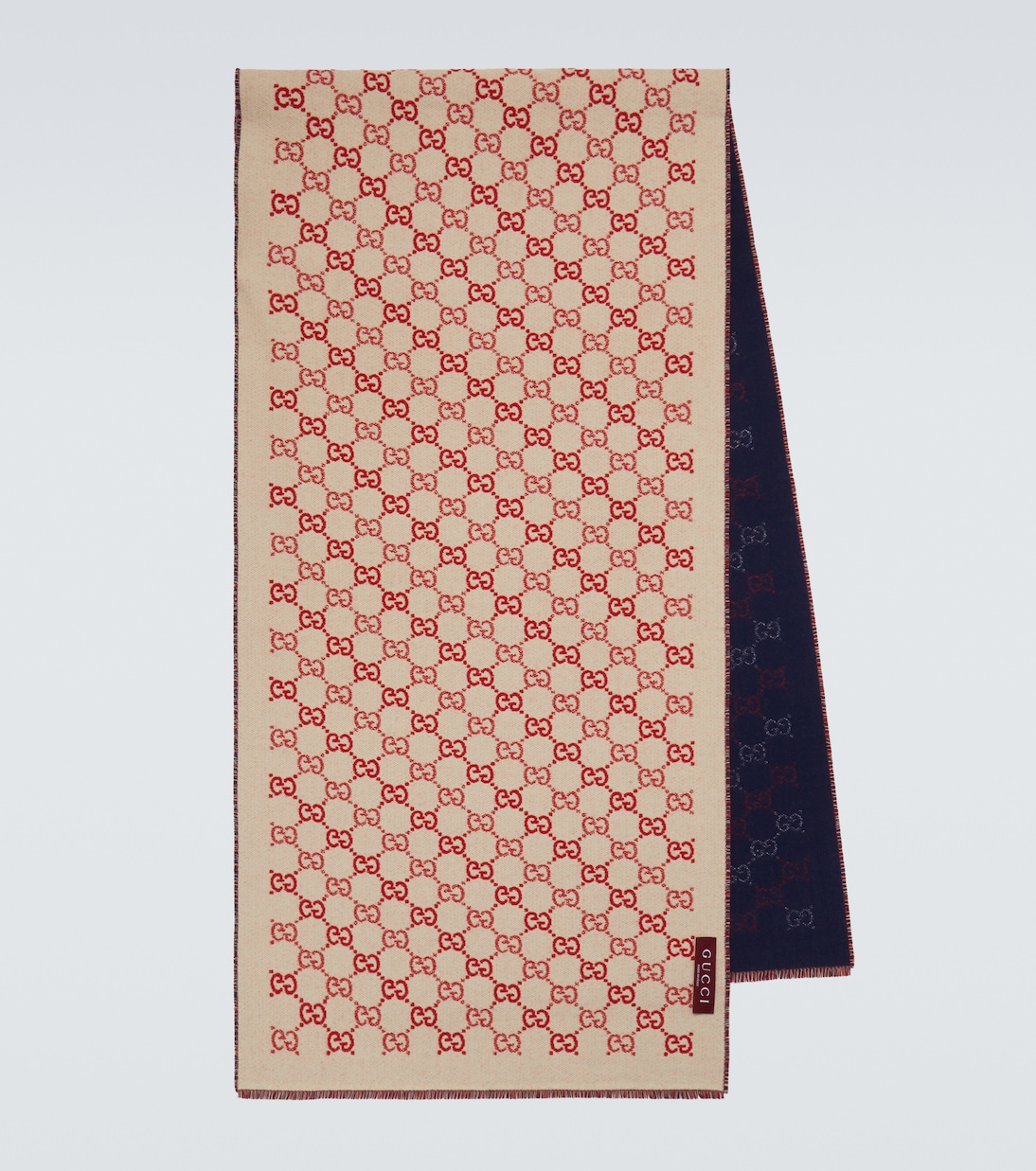 GG reversible wool jacquard scarf | Gucci