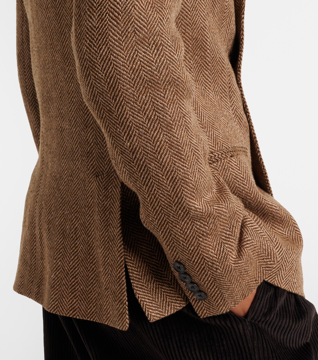 Herringbone linen, wool, and silk blazer | Polo Ralph Lauren