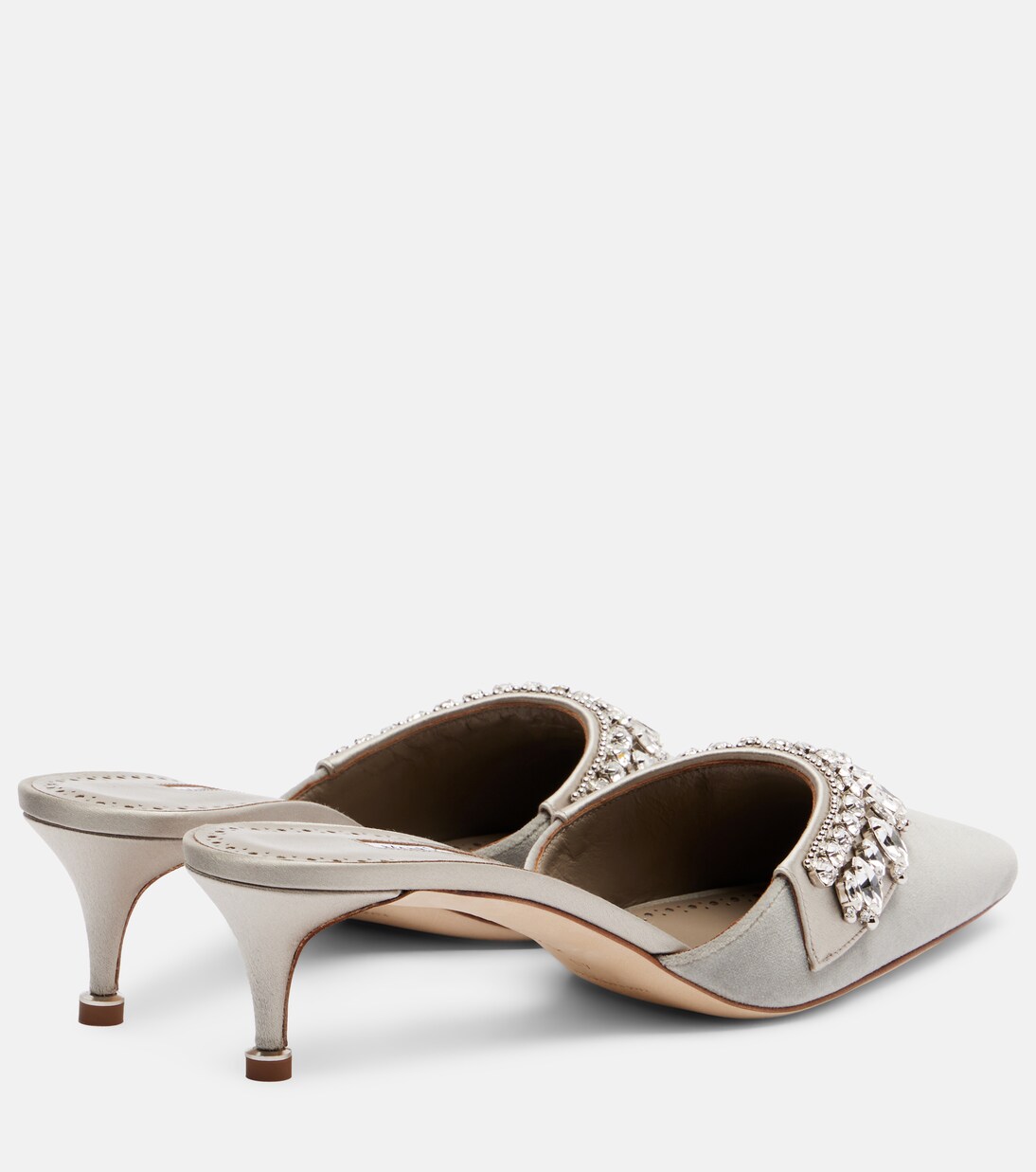 Tulipe 50 embellished velvet mules | Manolo Blahnik