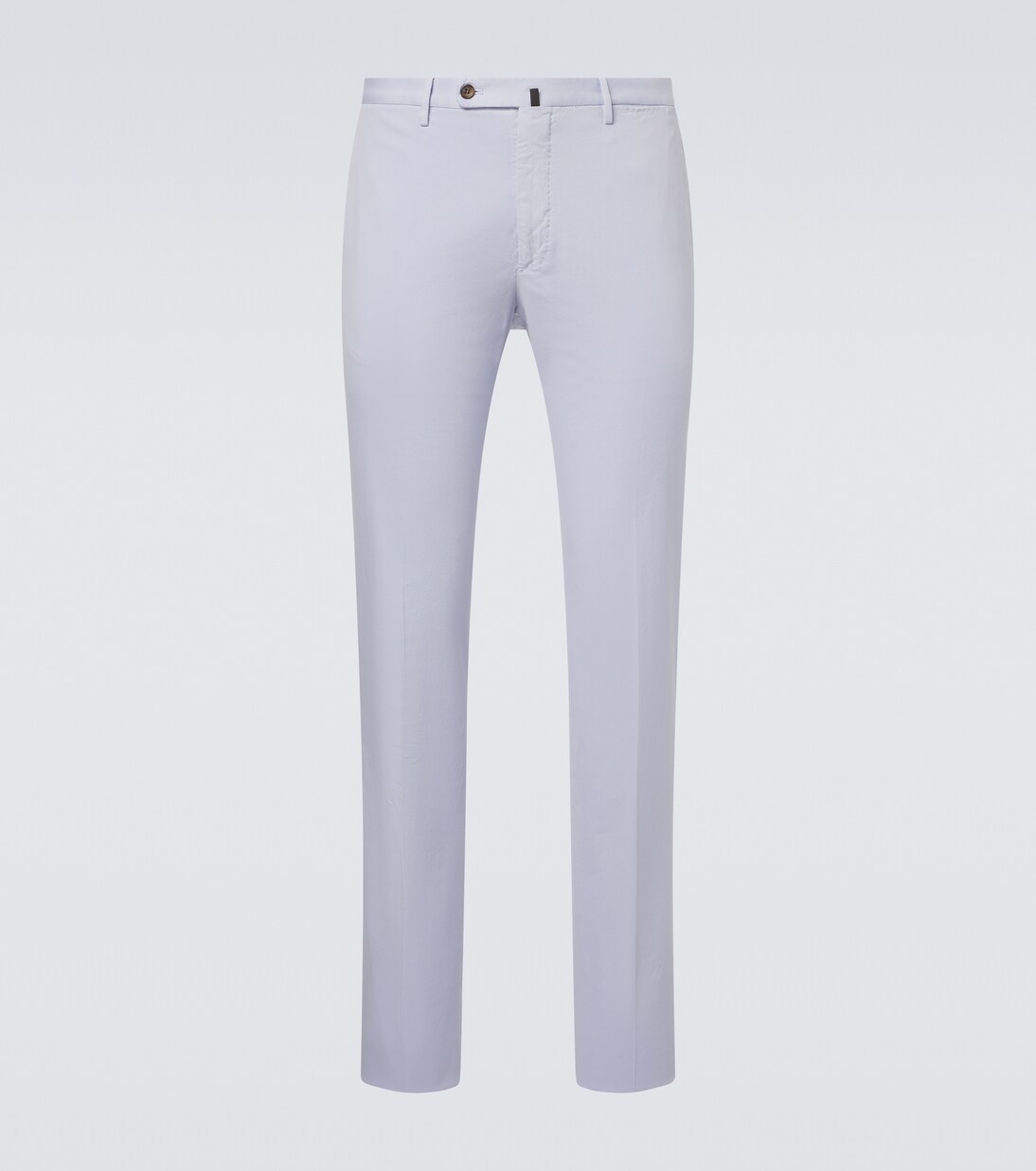 Cotton and silk slim pants | Slowear