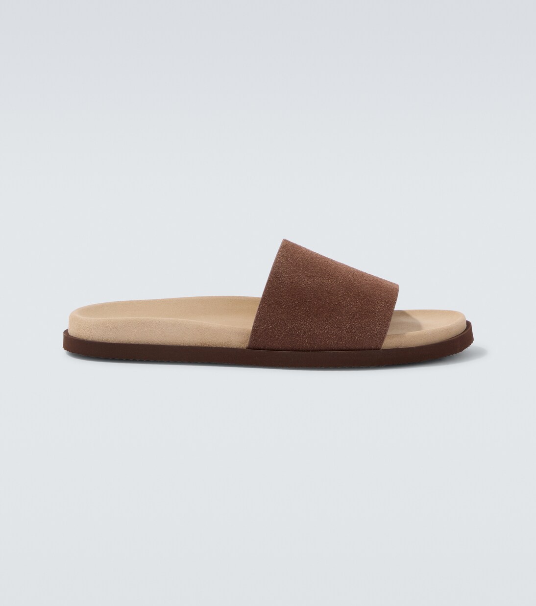 Suede slides | Brunello Cucinelli