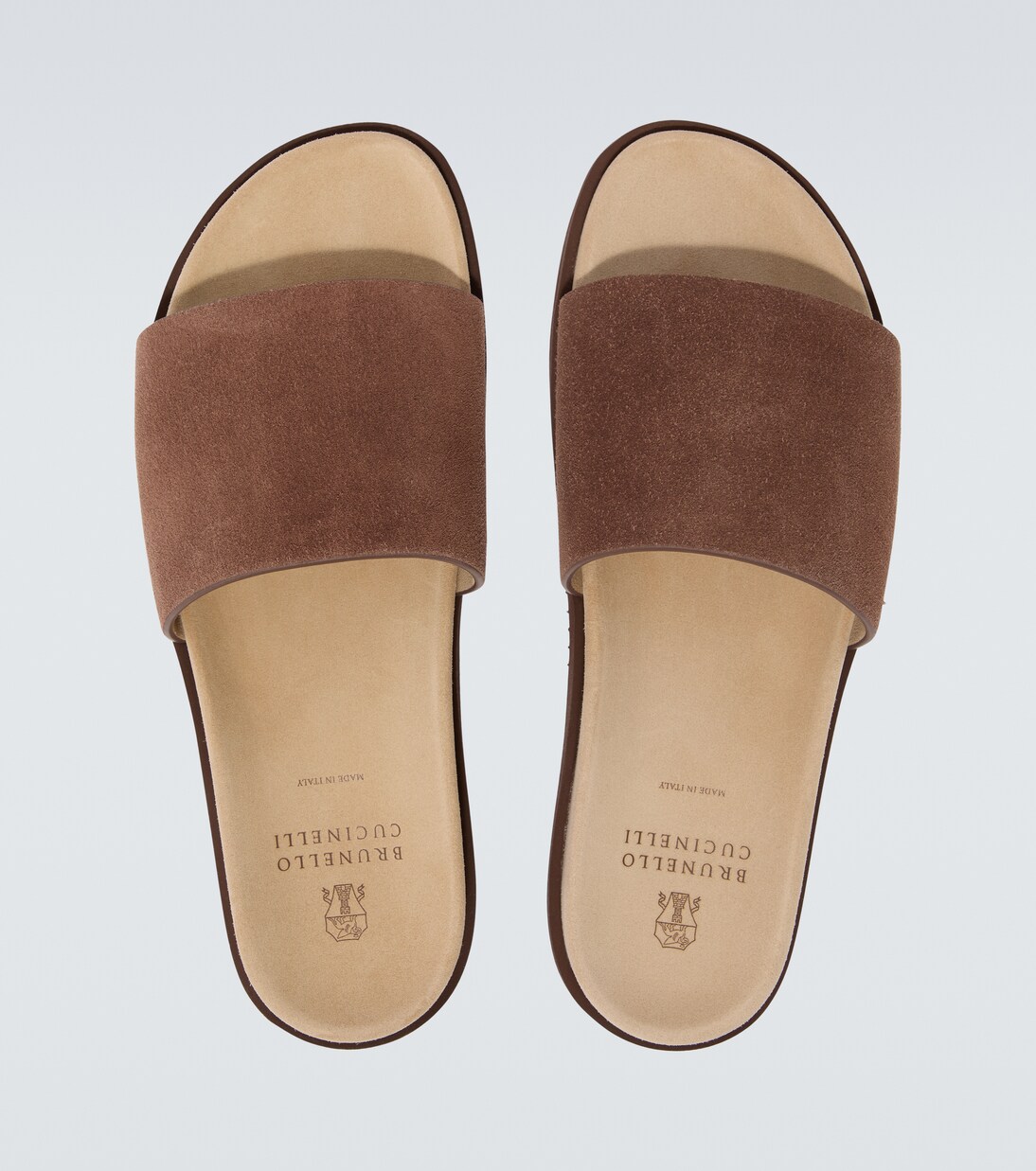 Suede slides | Brunello Cucinelli