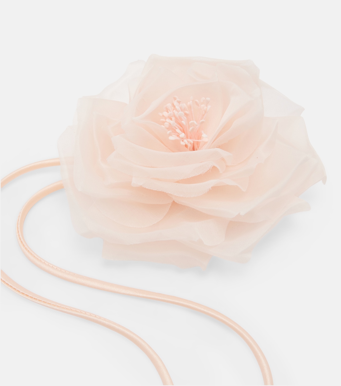 Ario floral-appliqué silk chiffon brooch | Max Mara